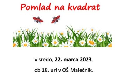 VABILO na prireditev Pomlad na kvadrat 2023